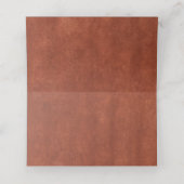 Papel Picado Boda Mexican Terracotta Brown Wedding Plaatskaartje (Binnenkant ongevouwen)