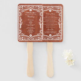 Papel Picado Boda Mexican Terracotta Wedding  Handwaaier
