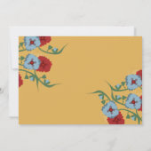 Papel Picado Botanical Fiesta Sweet 16 Mexicaans Kaart (Achterkant)