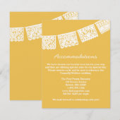 Papel Picado | Bruiloft Accommodaties Kaart (Voorkant / Achterkant)