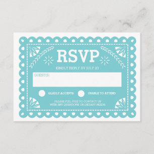 Papel Picado Bruiloft RSVP