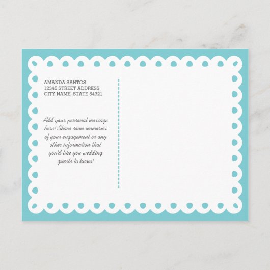 Papel Picado Bruiloft RSVP Uitnodiging Briefkaart (Achterkant)