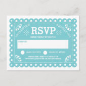 Papel Picado Bruiloft RSVP Uitnodiging Briefkaart (Voorkant)