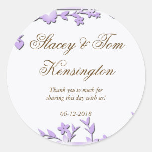 Papel Picado bruiloft uitnodiging - mooie duiven Ronde Sticker