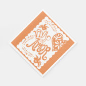 Papel Picado Citrus Oranje Fiesta Wedding Banner Servet (Hoek)