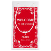 Papel Picado Colorful Mexican Weddenschap Welkom Klein Cadeauzakje (Voorkant)