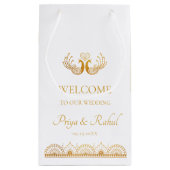 Papel Picado Colorful Mexican Weddenschap Welkom Klein Cadeauzakje (Achterkant)