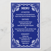 Papel Picado Colorful Mexican Wedding Menu (Voorkant)