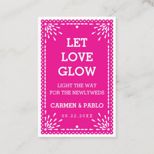 Papel Picado Colorful Mexican Wedding Send Label (Achterkant)