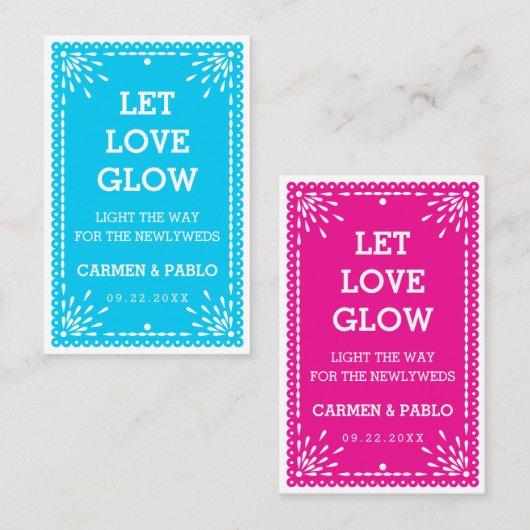 Papel Picado Colorful Mexican Wedding Send Label (Voorkant / Achterkant)