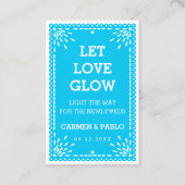 Papel Picado Colorful Mexican Wedding Send Label (Voorkant)