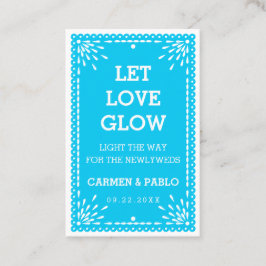 Papel Picado Colorful Mexican Wedding Send Label