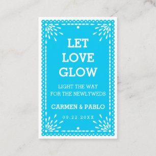 Papel Picado Colorful Mexican Wedding Send Label