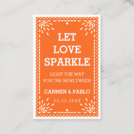 Papel Picado Colorful Mexican Wedding Send Label