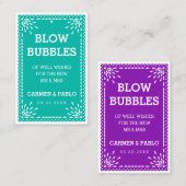 Papel Picado Colorful Mexican Wedding Send Label (Voorkant / Achterkant)