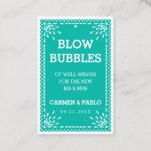 Papel Picado Colorful Mexican Wedding Send Label (Voorkant)