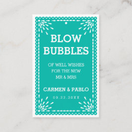 Papel Picado Colorful Mexican Wedding Send Label
