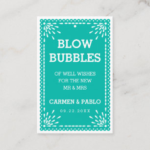 Papel Picado Colorful Mexican Wedding Send Label
