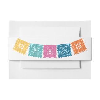 Papel Picado Colorful Uitnodigingen Wikkel