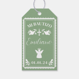 Papel Picado doop Dank u partij gunst Labels Cadeaulabel