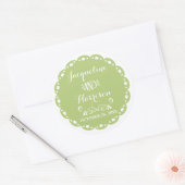 Papel Picado Envelope Seal Limoen Fiesta Bruiloft Ronde Sticker (Envelop)