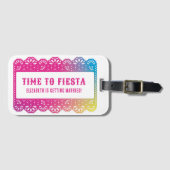 Papel Picado Feest Fiesta Bagagelabel (Voorkant (horizontaal))