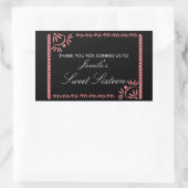 Papel Picado Fiesta Sweet 16 Mexicaanse kleur Rec Rechthoekige Sticker (Tas)