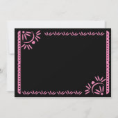 Papel Picado Fiesta Sweet 16 Mexicaanse roze foto Kaart (Achterkant)