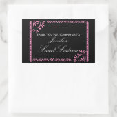 Papel Picado Fiesta Sweet 16 Mexicaanse Scallop Pi Rechthoekige Sticker (Tas)