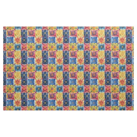Papel Picado Floral Pattern-Patchwork Stof (Fat Quarter)