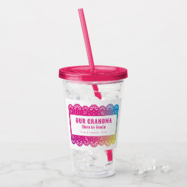 Papel Picado Fun Fiesta Acryl Drinkbeker