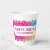 Papel Picado Fun Fiesta Papieren Bekers (Voorkant)