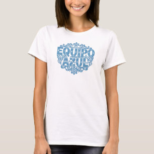 Papel Picado Geslacht Onthulling Team Blauw T-shirt
