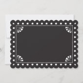 Papel Picado Halloween Party Kaart (Achterkant)