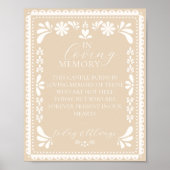 Papel Picado in liefdevolle herinnering kaars gede Poster (Voorkant)