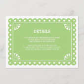 Papel Picado Insert Kaart - Groen (Voorkant)