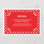 Papel Picado Insert Kaart - Sinaasappel (Voorkant)