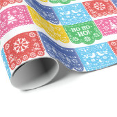 Papel Picado Kerst Inpakpapier (Rol Hoek)