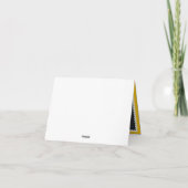 Papel picado liefde vogels gele bruiloft dank u bedankkaart (Achterkant)