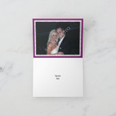 Papel picado liefde vogels paarse bruiloft Dank U Bedankkaart (Binnen)