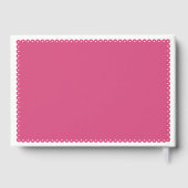 Papel picado liefde vogels roze bruiloft gastenboe gastenboek (Achterkant)