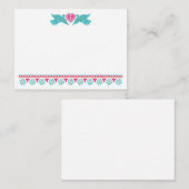 Papel Picado Lovebirds Place Card Plaatskaartje (Voorkant / Achterkant)