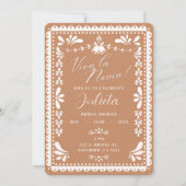 Papel Picado Mexicaans Vrijgezellenfeest Neutral B Kaart (Voorkant)