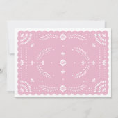 Papel Picado Mexicaanse bruids douche uitnodiging (Achterkant)