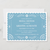 Papel Picado Mexicaanse bruids douche uitnodiging (Voorkant)