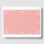 Papel Picado Mexicaanse bruiloft gastenboek (Achterkant)