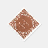 Papel Picado Mexicaanse bruiloft papier Servet (Hoek)