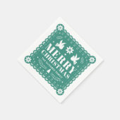 Papel Picado Mexicaanse Kerst Servet (Hoek)