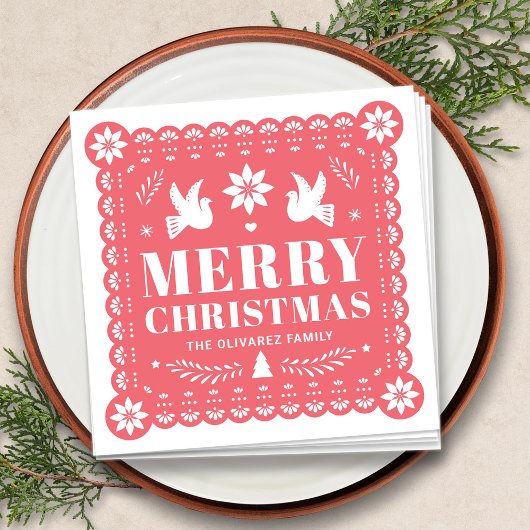 Papel Picado Mexicaanse Kerst Servet