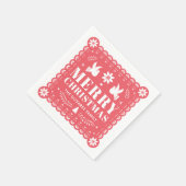 Papel Picado Mexicaanse Kerst Servet (Hoek)